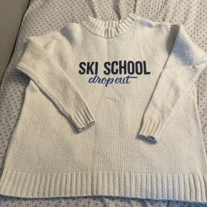 Aerie Ski School Drop Out Oversized Sweater Size XS